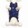 Dog jacket "Cosmos", size S, dark blue (DS 26, Osh 24, OG 34 cm)