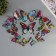 Magnet plastic "butterfly with rainbow colors" set of 12 pcs 6; 8; 10; 12 cm