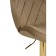 Barrier stool Porch metal/velor, gold/beige 47x53x89 cm