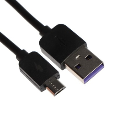 EXPLOYD EX-K-1389, microUSB-USB, 2.4 A, 2 m, silicone braid, black
