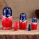 Nesting doll "purple patch", 5 puppet, 11 cm