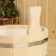 Wooden gang, 5 l, round, linden, plastic insert ft