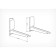HOLDER MWS-2005, Max. 40kg, wall, fixed, white