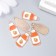 Decor for creativity Metal, enamel "Berry juice" Orange 2.1x1 cm