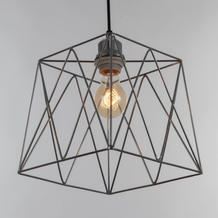 Bayerlux lamp "Network" 1x40W E27 chrome 22x22x21cm-2