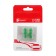 Torso valve cap, luminous, set 4 pcs, green