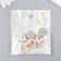 Decor for creativity Plastic "Bunny in the Circle" White, gold 0.3x1.8x1.8 cm