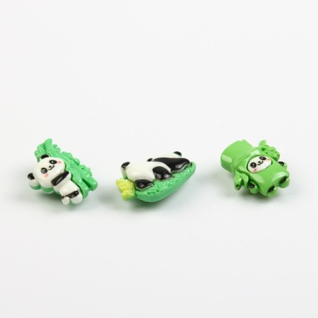 A set of plastic icons "Panda", 3 pcs, 3 x 2 cm-2