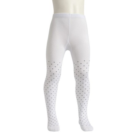 Колготки детские OMSA kids Collant 12Р31-2 горох Bianco, размер 128-134-2