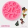 Silicone Mold Dolyana "New Year", 9.5 × 9.5 × 1 cm, pink color