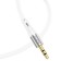 Hoco UPA22, Jack 3.5 mm (M) cable - Lightning, 1 m, silicone, white