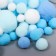 Decor for creativity "Pomponchiki. Blue sky" d = 1-3 cm set 135 pcs