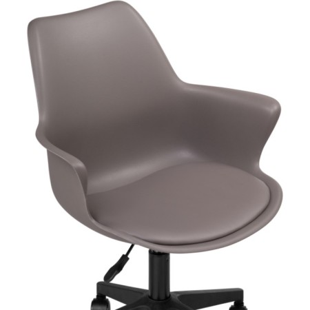 Computer chair tulin plastic/eco -leather, black/gray 60x60x83 cm-4