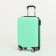 Small suitcase 20 "On a zipper, code castle, 4 wheels, mint color