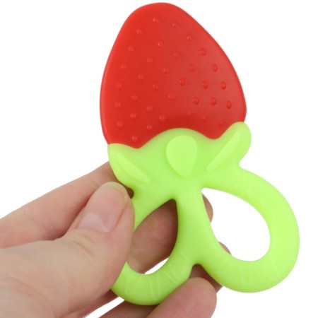 Silicone teether "strawberry", crush me-9