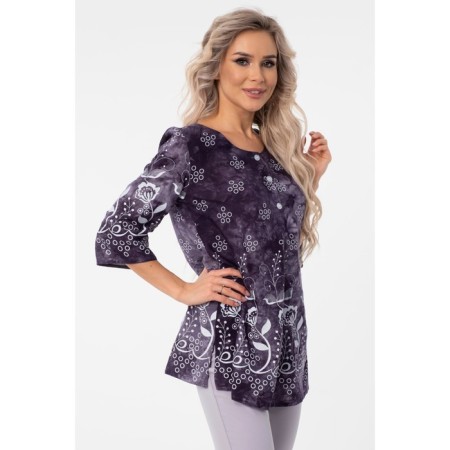 Female blouse, size 42, gray color-4