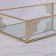 Great organizer for storage, glass, with a mirror bottom, 1 section, 29 × 17.5 × 6 cm, the color is transparent/copper