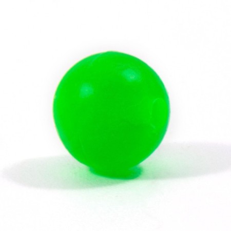 Feeder bead Namazu Soft Beads, PVC, D = 6 mm, round, dark green 20 pcs.-3