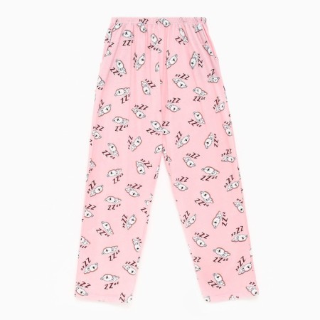 Female home set (T -shirt/pants) "Koala", green/pink color, size 62-4