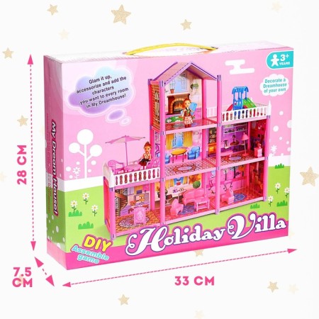 House for dolls "Cottage" with dolls and accessories-7