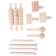 Wooden set of sculpting tools, 12 pcs., 19 × 6.5 × 7.5 cm