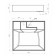 Sink over the Uperwood Top 60x55 cm washing machine, black matte