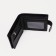 Male purse on a button, for bills, for cards, for coins, black color