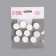 A set of cosmetic face masks, in tablets, 10 pcs, white color