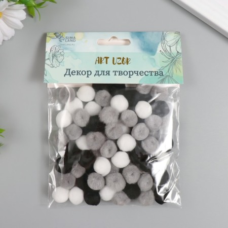 Decor for creativity "Pomponchiki. Classic" d = 1.3 cm set 70 pcs-2