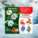 Aquamosaic "Deer with Santa Claus", magnets