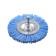 The flat brush for the drill is kwb, d = 75 mm, the shank d = 6 mm, soft, nylon with aluminum oxide