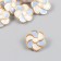 Button plastic for creativity "flower flower" 2.3x2.3x1 cm