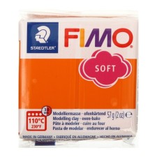 Plastic - polymer clay, 57 g, Soft, mandarin