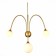Sconces st. SL1187.201.03. Vive. 3x5 watts, G9, 4000k, 58x73.5 cm, golden color