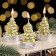 Set of New Year's candles "Golden Christmas tree", 4 × 6 cm,