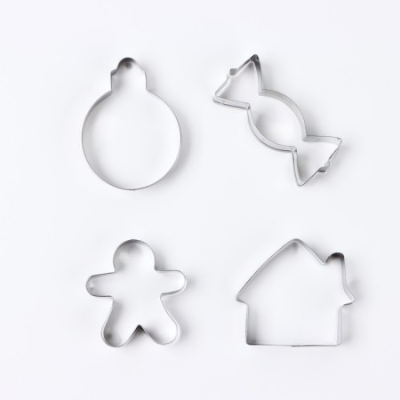New Year. A set of cookies "New Year's Post", Metal, 4 pcs-1