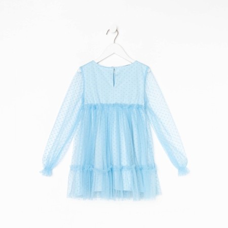 Платье для девочки KAFTAN размер 34 (122-128 см), цвет голубой-10