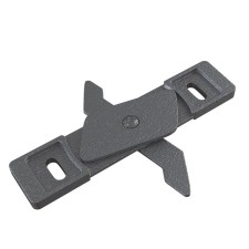 Фиксатор для накладной трековой системы Technical TRA004HS-21S, 1,5х4х9 см, цвет серый