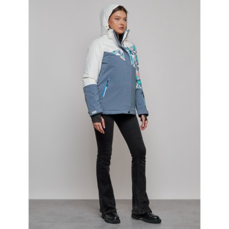 Ski jacket female, size 50, white color-14