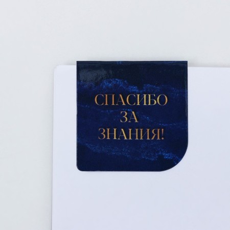 Set "Golden Teacher": Notepad A6, 60 liters. magnetic bookmarks and pen-13