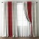 Kirsten curtain set, 240 x 270 cm size, cream / wine