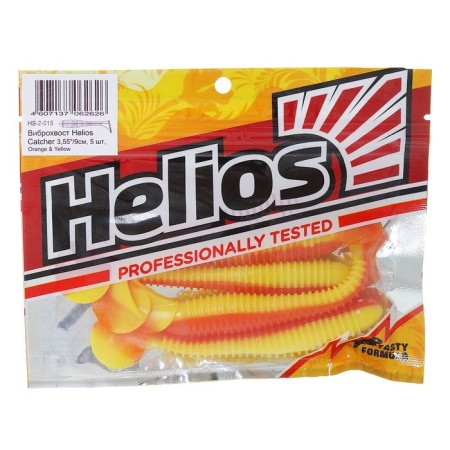 Vibro -tail Helios Catcher Orange & Yellow, 9 cm, 5 pcs. (HS-2-015)-1