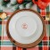 New Year. Ceramic plate "Snowfriend Snowman", 20 cm
