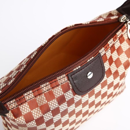 Lightning cosmetic bag, brown color-2