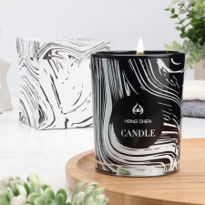 Aromatic candle in a glass 