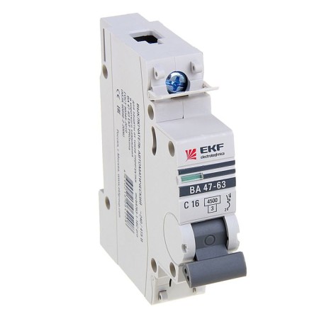 Automatic circuit breaker EKF Proxima, 1P, modular, 16 A-1