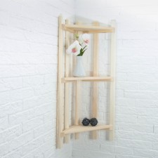 Corner regiment 3 tier 38 × 75 × 16cm, linden 