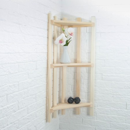 Corner regiment 3 tier 38 × 75 × 16cm, linden "Dobroparov"