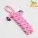 Cable toy "Lapte", up to 32 cm, 90 g, pink
