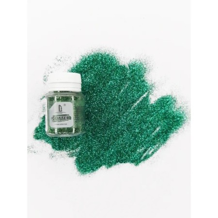 Decorative sparkles Luxart luxglitter (dry), 20 ml, size 0.2 mm, green-6